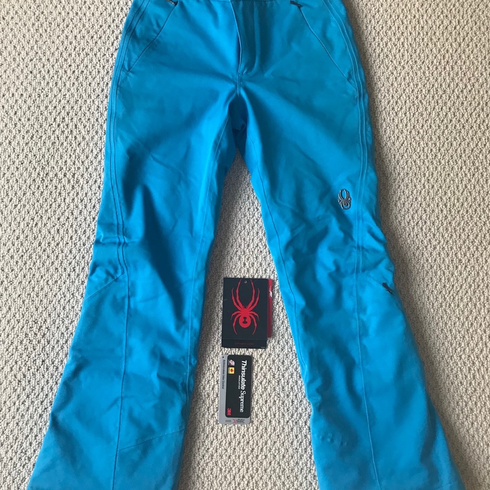 Spyder Ski Snowboard Snow Pants Blue Thinsulate
